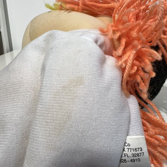 Sunny Toys 16” Orange Yarn Hair Girl White Top Glove Puppet Full Body Vintage - Picture 6 of 11